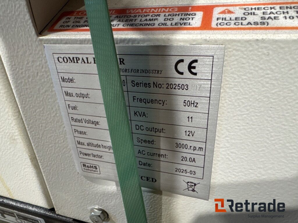 Leasing  Generator COMPAL Power VG-R110 Generator COMPAL Power VG-R110: afbeelding 9