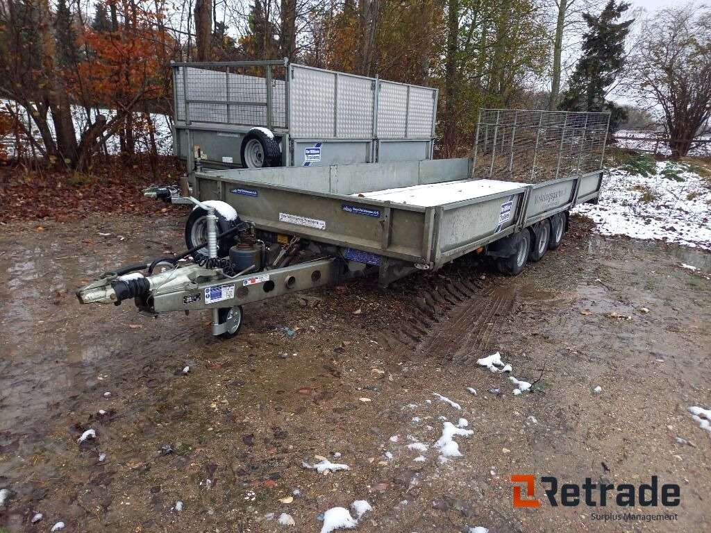 Open/ Plateau aanhangwagen IFOR WILLIAMS TB TB5521-353 Maskintrailer: afbeelding 1