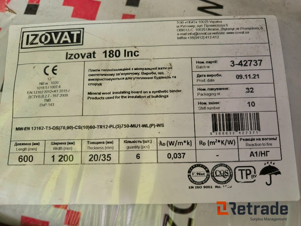 Technonicol Takisolasjon, sirka 120m2 - Gereedschap/ Toebehoor: afbeelding 4 Technonicol Takisolasjon, sirka 120m2 - Gereedschap/ Toebehoor: afbeelding 4