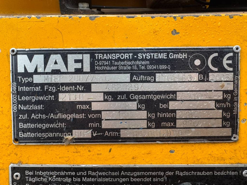 Bouwmachine Mafi MTEP 200 /7 AC - Full Electric / German Machine: afbeelding 14