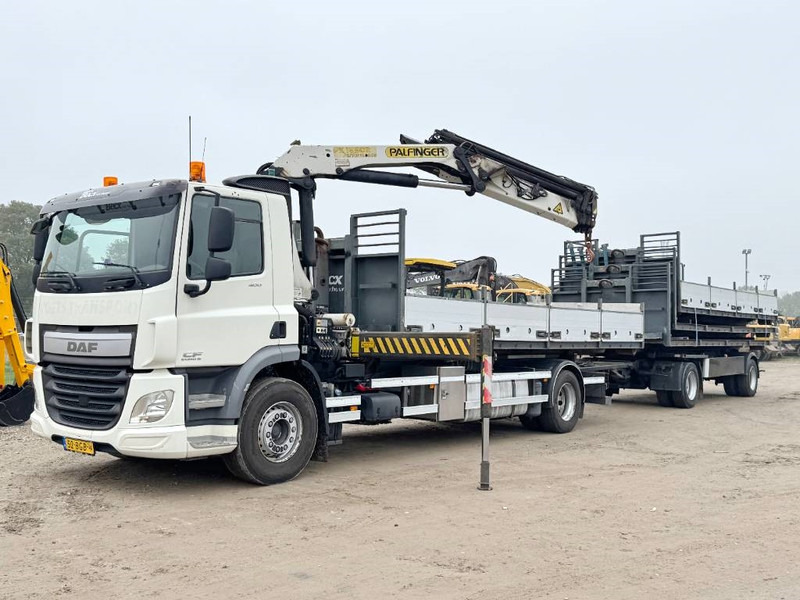 DAF CF400 + 17m Palfinger Crane / kran + Trailer - Haakarmsysteem vrachtwagen, Kraanwagen: afbeelding 1 DAF CF400 + 17m Palfinger Crane / kran + Trailer - Haakarmsysteem vrachtwagen, Kraanwagen: afbeelding 1
