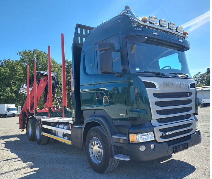 Scania R490 6x4 Euro 6 Kurzholz Palfinger AHK (2) - Houttransport, Kraanwagen: afbeelding 5 Scania R490 6x4 Euro 6 Kurzholz Palfinger AHK (2) - Houttransport, Kraanwagen: afbeelding 5