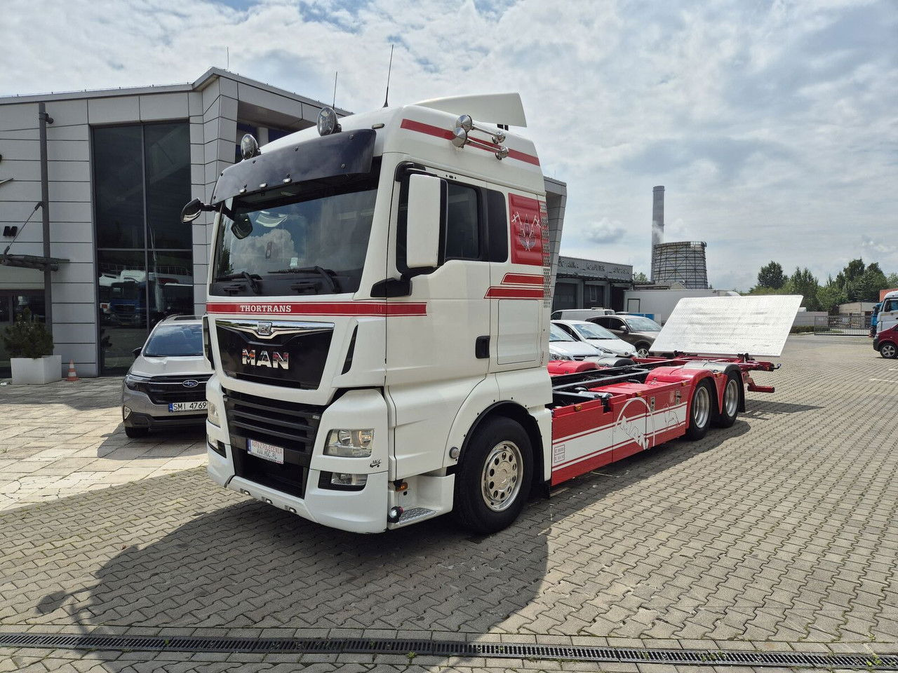 MAN TGX 28 28.420 , 6x2-2 LL / Trailer HFR KM 20 / 1 Owner / E6 /Techni - Containertransporter/ Wissellaadbak vrachtwagen: afbeelding 1 MAN TGX 28 28.420 , 6x2-2 LL / Trailer HFR KM 20 / 1 Owner / E6 /Techni - Containertransporter/ Wissellaadbak vrachtwagen: afbeelding 1