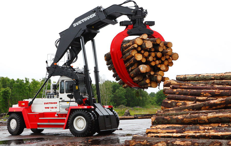 Svetruck TMF 12/9 HB / 1 Owner / Elme Spreader / Wood LOG A RM - Reach stacker: afbeelding 1 Svetruck TMF 12/9 HB / 1 Owner / Elme Spreader / Wood LOG A RM - Reach stacker: afbeelding 1