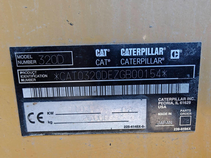 Rupsgraafmachine Caterpillar 320D | 700 mm | ENGCON | WEBASTO: afbeelding 12