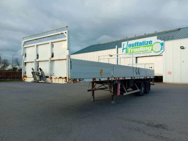 Trailor 2 axles / Full steel - rail side/ridelles - Open bak met boorden oplegger: afbeelding 1 Trailor 2 axles / Full steel - rail side/ridelles - Open bak met boorden oplegger: afbeelding 1
