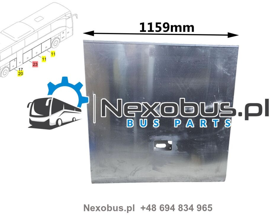 Klapa boczna bagażnika Mercedes Tourismo prawa szerokość 1159 mm - Fender voor Bus: afbeelding 1 Klapa boczna bagażnika Mercedes Tourismo prawa szerokość 1159 mm - Fender voor Bus: afbeelding 1