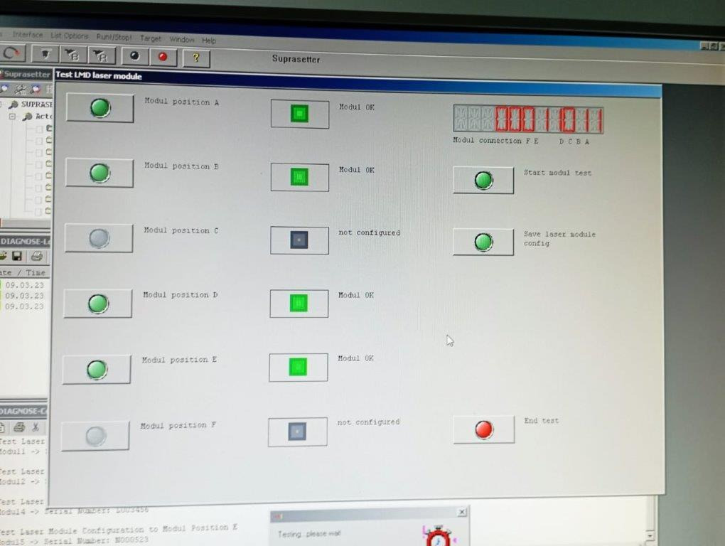 Drukmachine 8up thermal ctp Heidelberg Suprasetter 105 with MCL and Prinect Metashooter 11: afbeelding 6