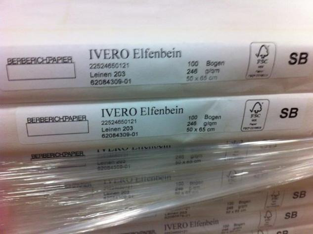 Fine paper Ivero ivory board linen - Drukmachine: afbeelding 2 Fine paper Ivero ivory board linen - Drukmachine: afbeelding 2