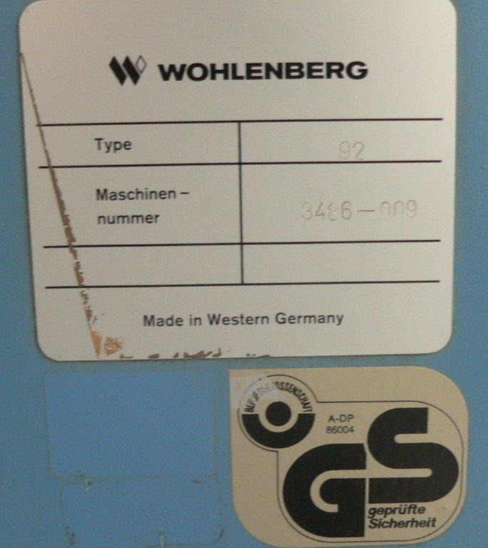 High-speed cutter Wohlenberg WP 92 SPM - Papiersnijmachine: afbeelding 2 High-speed cutter Wohlenberg WP 92 SPM - Papiersnijmachine: afbeelding 2