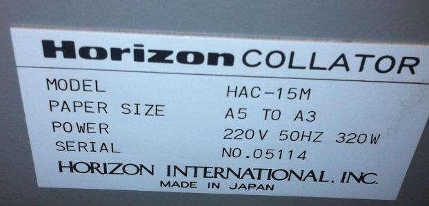 Horizon HAC 15m collating tower - Drukmachine: afbeelding 2 Horizon HAC 15m collating tower - Drukmachine: afbeelding 2