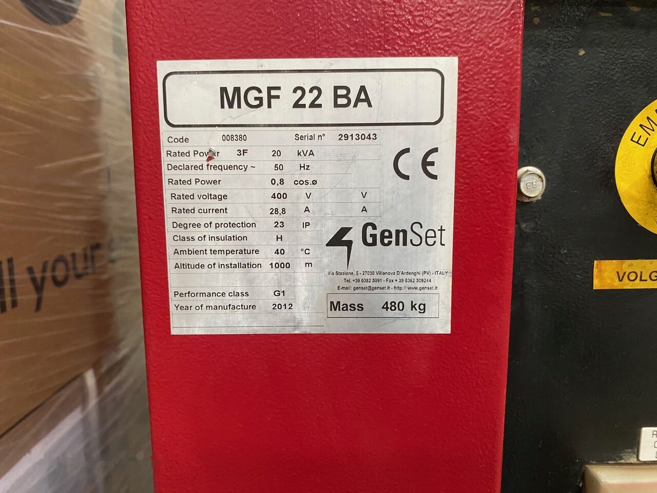 GenSet 20 kVa Yanmar - Industrie generator: afbeelding 5 GenSet 20 kVa Yanmar - Industrie generator: afbeelding 5