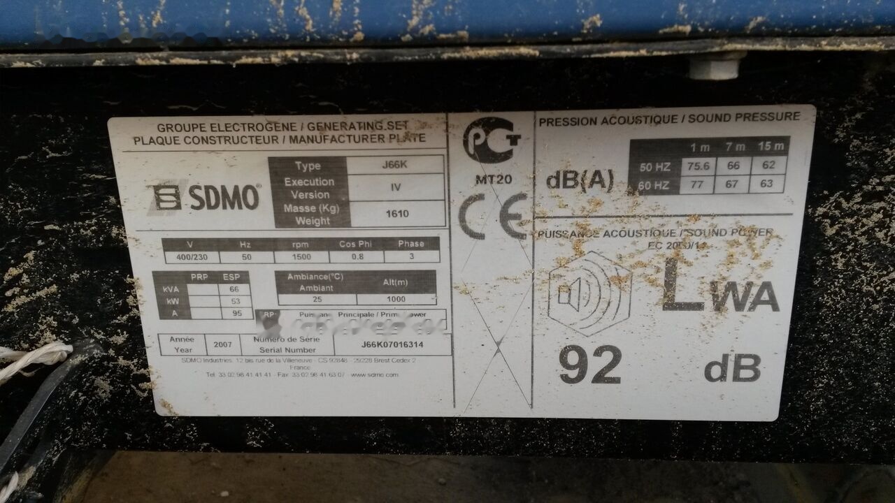 SDMO 70 kVa John Deere - Industrie generator: afbeelding 2 SDMO 70 kVa John Deere - Industrie generator: afbeelding 2
