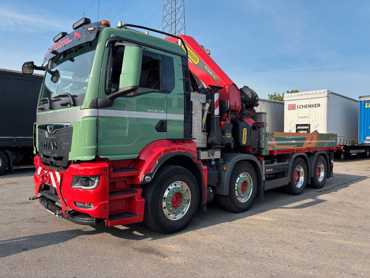 MAN TGS 41.510 Palfinger PK 58.002 - Vrachtwagen met open laadbak, Kraanwagen: afbeelding 1 MAN TGS 41.510 Palfinger PK 58.002 - Vrachtwagen met open laadbak, Kraanwagen: afbeelding 1