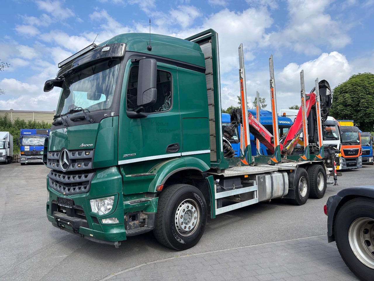 Mercedes-Benz Arocs 6x4/Kran Cranab TZ 12.2 - Houttransport, Kraanwagen: afbeelding 1 Mercedes-Benz Arocs 6x4/Kran Cranab TZ 12.2 - Houttransport, Kraanwagen: afbeelding 1