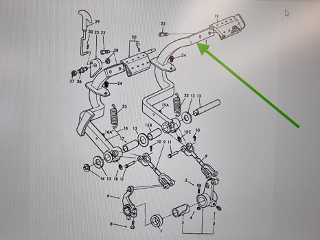 Ford 4610, 10 Series, Lp Cab Clutch Pedal D4nn2n002c - Pedaal voor Tractor: afbeelding 5 Ford 4610, 10 Series, Lp Cab Clutch Pedal D4nn2n002c - Pedaal voor Tractor: afbeelding 5