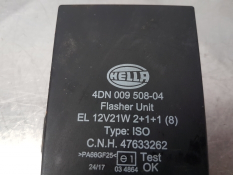 New Holland T5.95, T4, T5, T7000, T8, T9 Flasher Unit 47633262, 87577636 - Elektrisch systeem voor Landbouwmachine: afbeelding 4 New Holland T5.95, T4, T5, T7000, T8, T9 Flasher Unit 47633262, 87577636 - Elektrisch systeem voor Landbouwmachine: afbeelding 4
