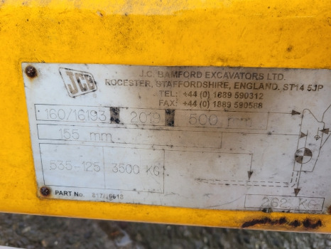 Jcb 535-120, 535-140 Q Fit Q Fit, Quick Fit Headstock, Quick Attach Hitch 160/13333 - Onderdelen voor Verreiker: afbeelding 5 Jcb 535-120, 535-140 Q Fit Q Fit, Quick Fit Headstock, Quick Attach Hitch 160/13333 - Onderdelen voor Verreiker: afbeelding 5