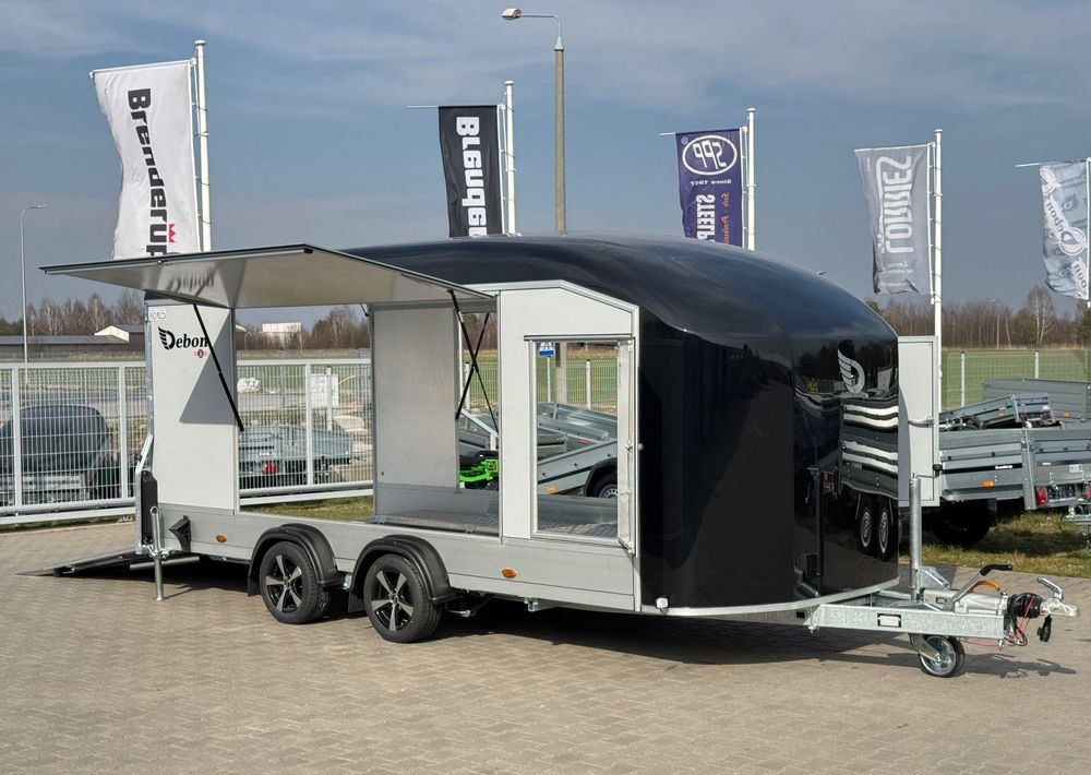 DEBON Debon C1000 - kryta laweta | 490 x 202 cm / 3500kg / felgi ALU / wciągarka elektryczna - Autotransport aanhangwagen: afbeelding 1 DEBON Debon C1000 - kryta laweta | 490 x 202 cm / 3500kg / felgi ALU / wciągarka elektryczna - Autotransport aanhangwagen: afbeelding 1