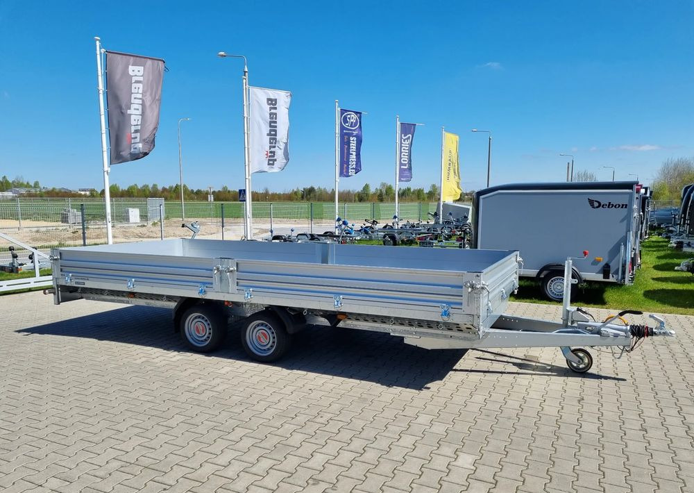 Stema Przyczepa 510x213 cm ALU 3,5T hamowana - Open/ Plateau aanhangwagen: afbeelding 1 Stema Przyczepa 510x213 cm ALU 3,5T hamowana - Open/ Plateau aanhangwagen: afbeelding 1