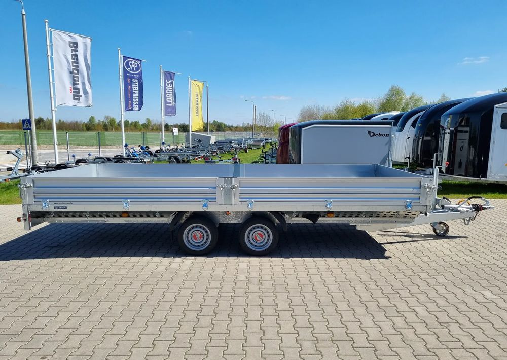 Stema Przyczepa 510x213 cm ALU 3,5T hamowana - Open/ Plateau aanhangwagen: afbeelding 2 Stema Przyczepa 510x213 cm ALU 3,5T hamowana - Open/ Plateau aanhangwagen: afbeelding 2