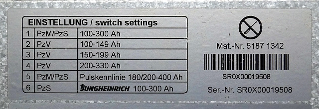 Jungheinrich 51871342 | build in charger 24V/30A 100-300Ah sn. SR0X00019508 - Elektrisch systeem voor Intern transport: afbeelding 5 Jungheinrich 51871342 | build in charger 24V/30A 100-300Ah sn. SR0X00019508 - Elektrisch systeem voor Intern transport: afbeelding 5