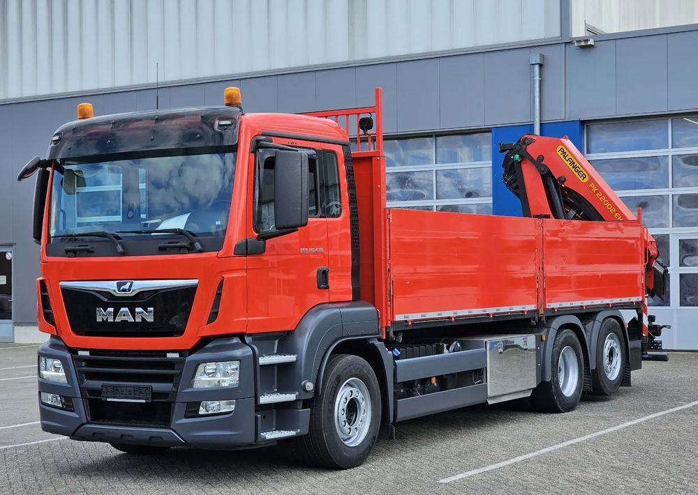 MAN MAN TGS 26.430 | Skrzynia + HDS Palfinger PK 22002 |6-krotne hydrauliczne przedłużenia | PILOT | Pneumatyka | - Vrachtwagen met open laadbak, Kraanwagen: afbeelding 1 MAN MAN TGS 26.430 | Skrzynia + HDS Palfinger PK 22002 |6-krotne hydrauliczne przedłużenia | PILOT | Pneumatyka | - Vrachtwagen met open laadbak, Kraanwagen: afbeelding 1