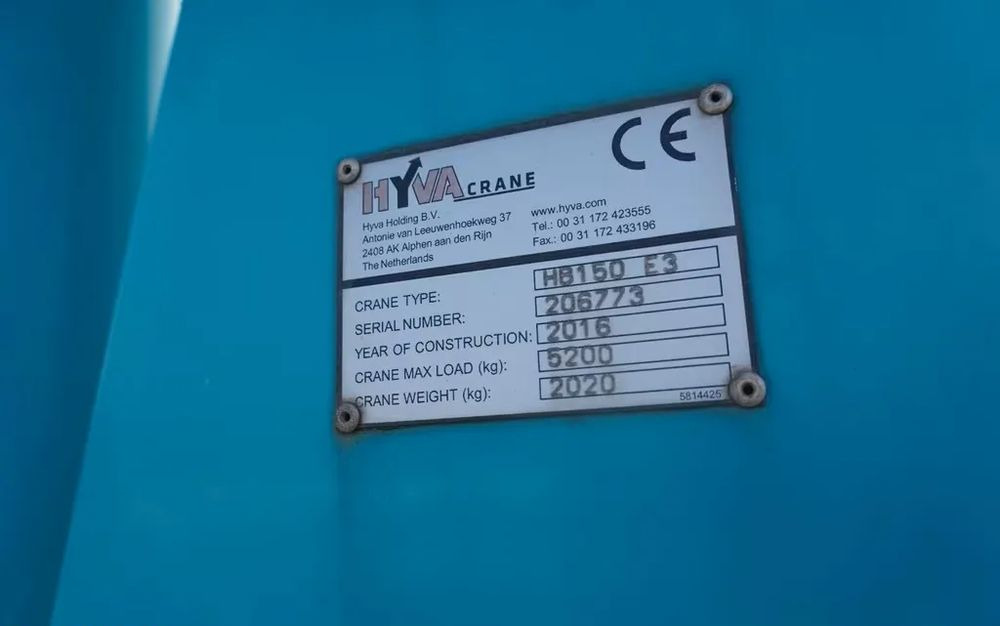 Vrachtwagen met open laadbak, Kraanwagen MAN TGS 18.290 | Żuraw Hyva HB 150 | Euro 6 | Automat | 1. właściciel | 4X2 | Przebieg 160 124 !: afbeelding 10