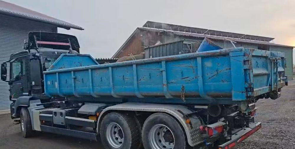 Haakarmsysteem vrachtwagen MAN TGS 26.440 6x4 – Meiller z systemem HDS (roll-off) + Kontener + Przyczepa – Euro 5: afbeelding 9