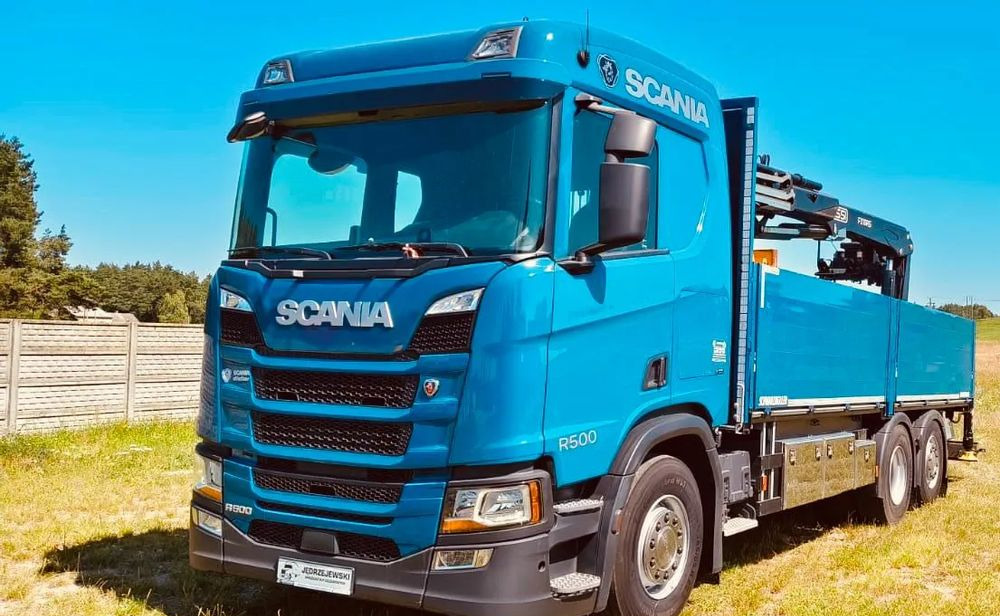 Scania R 500 6x2 z żurawiem Fassi F 215 AS – 2019 – Euro 6 –Retarder -Oś skrętna - Gotowa do pracy! - Kraanwagen, Vrachtwagen met open laadbak: afbeelding 1 Scania R 500 6x2 z żurawiem Fassi F 215 AS – 2019 – Euro 6 –Retarder -Oś skrętna - Gotowa do pracy! - Kraanwagen, Vrachtwagen met open laadbak: afbeelding 1