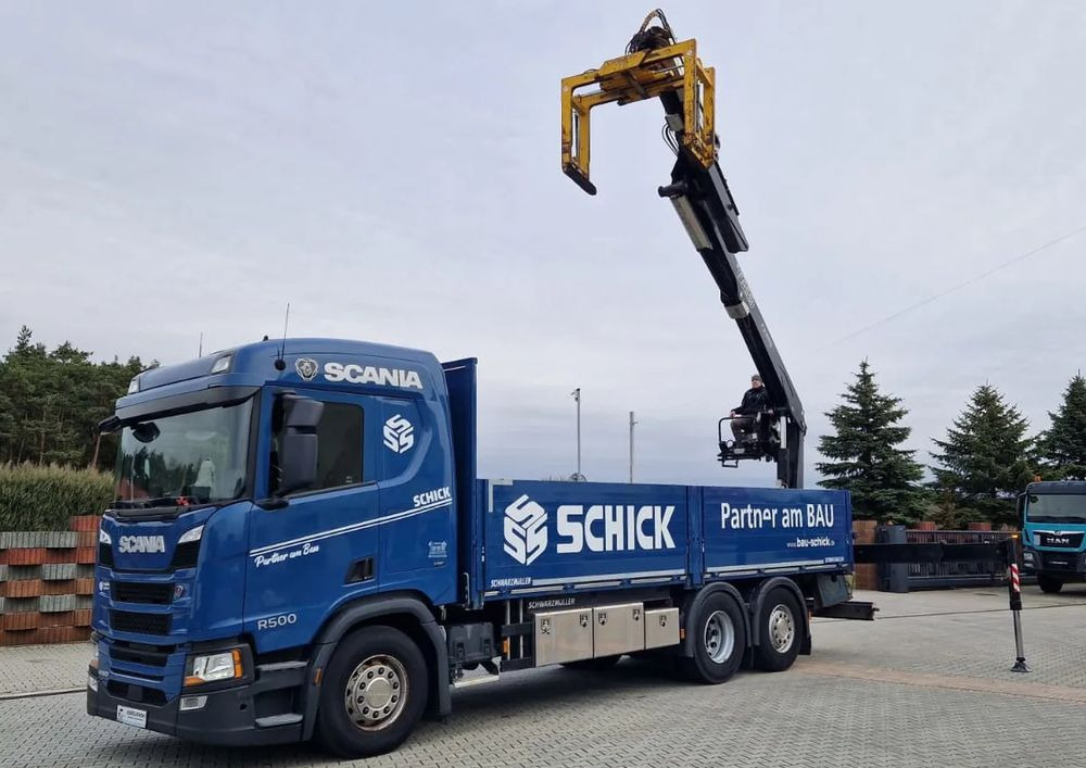 Scania Scania/ R 500/ 6x2 /Fassi F 215 AS - Vrachtwagen met open laadbak, Kraanwagen: afbeelding 2 Scania Scania/ R 500/ 6x2 /Fassi F 215 AS - Vrachtwagen met open laadbak, Kraanwagen: afbeelding 2