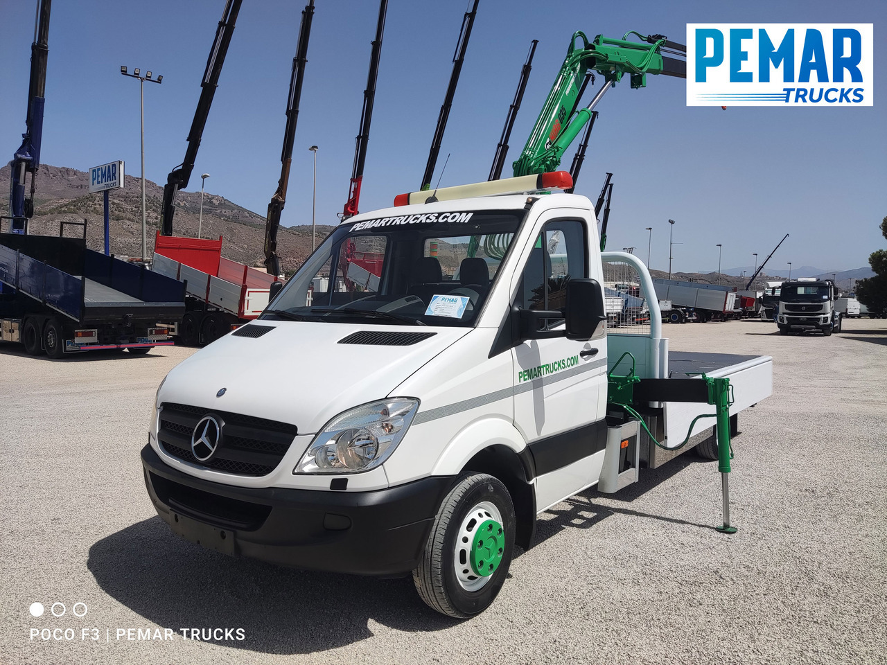 MERCEDES-BENZ SPRINTER 515 CDI GRUA CAJA FIJA 150 CV - Vrachtwagen met open laadbak, Kraanwagen: afbeelding 1 MERCEDES-BENZ SPRINTER 515 CDI GRUA CAJA FIJA 150 CV - Vrachtwagen met open laadbak, Kraanwagen: afbeelding 1