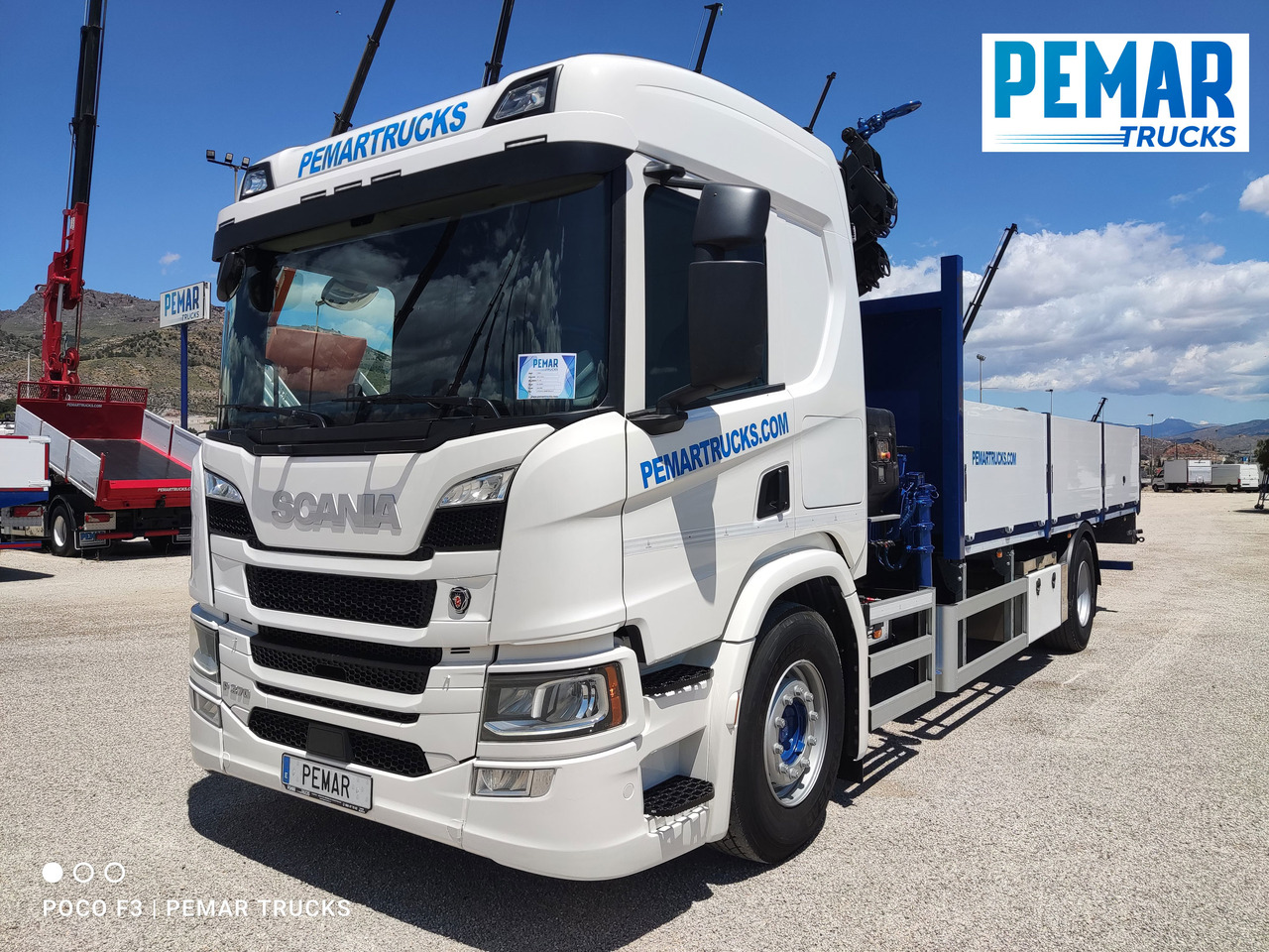 SCANIA P 370 4X2 GRUA CAJA FIJA - Vrachtwagen met open laadbak, Kraanwagen: afbeelding 2 SCANIA P 370 4X2 GRUA CAJA FIJA - Vrachtwagen met open laadbak, Kraanwagen: afbeelding 2