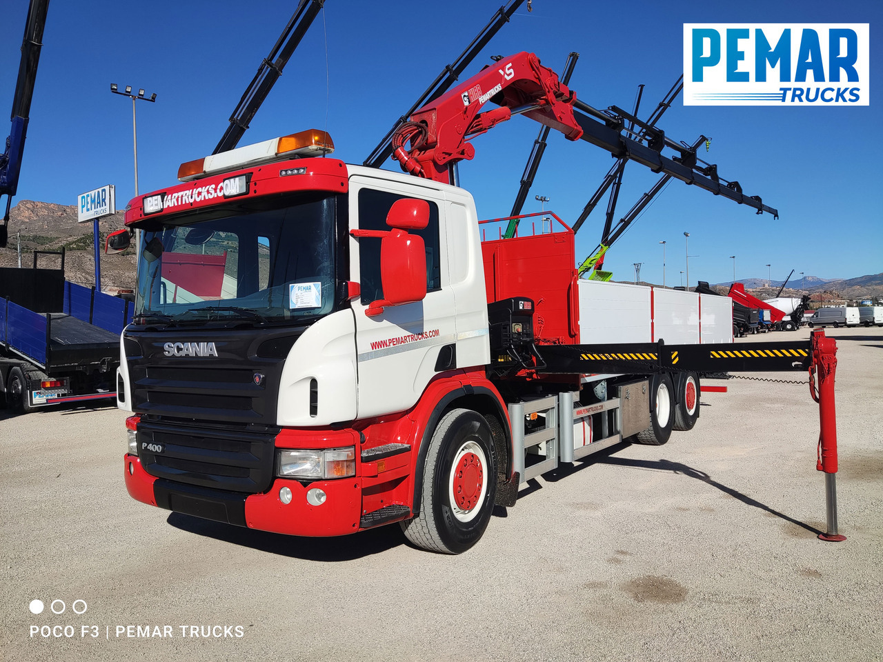 SCANIA P 400 6X2 GRUA CAJA FIJA - Kraanwagen: afbeelding 1 SCANIA P 400 6X2 GRUA CAJA FIJA - Kraanwagen: afbeelding 1