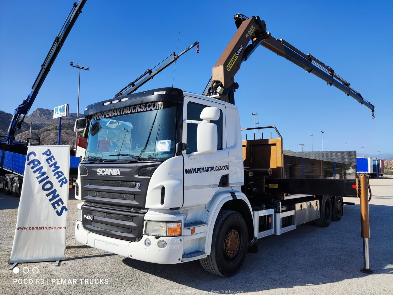 SCANIA P 420 6X2 GRUA CAJA FIJA - Containertransporter/ Wissellaadbak vrachtwagen, Kraanwagen: afbeelding 1 SCANIA P 420 6X2 GRUA CAJA FIJA - Containertransporter/ Wissellaadbak vrachtwagen, Kraanwagen: afbeelding 1