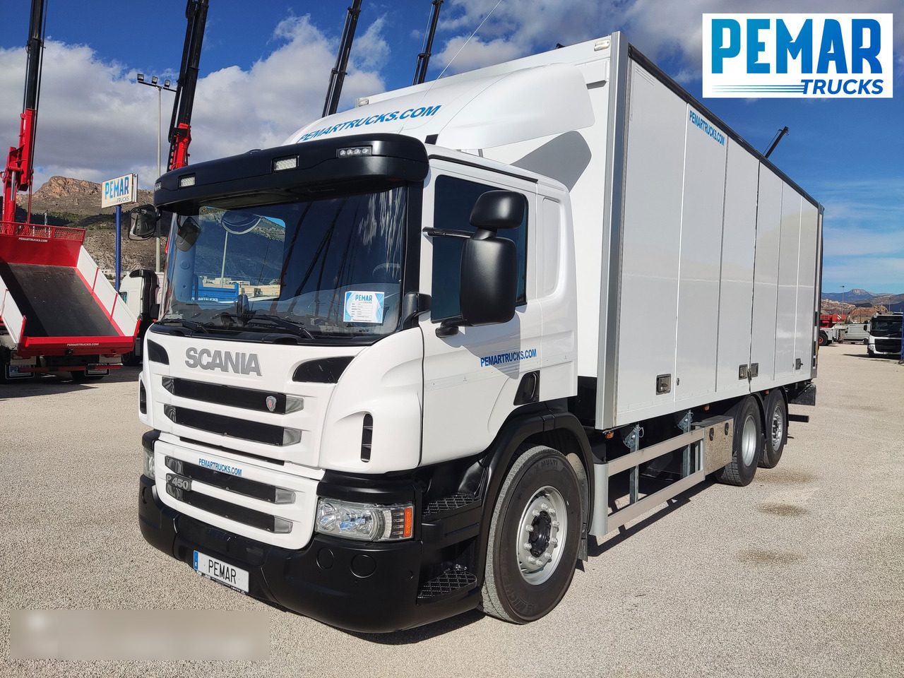 SCANIA P 450 6X2 CAJA CERRADA - Bakwagen: afbeelding 1 SCANIA P 450 6X2 CAJA CERRADA - Bakwagen: afbeelding 1