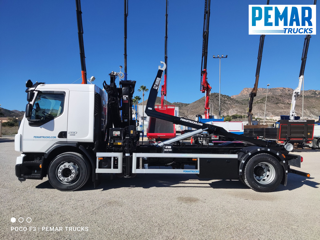 Kipper vrachtwagen, Kraanwagen VOLVO FE 280 GRUA MULTILIFT 18T EURO 6: afbeelding 19