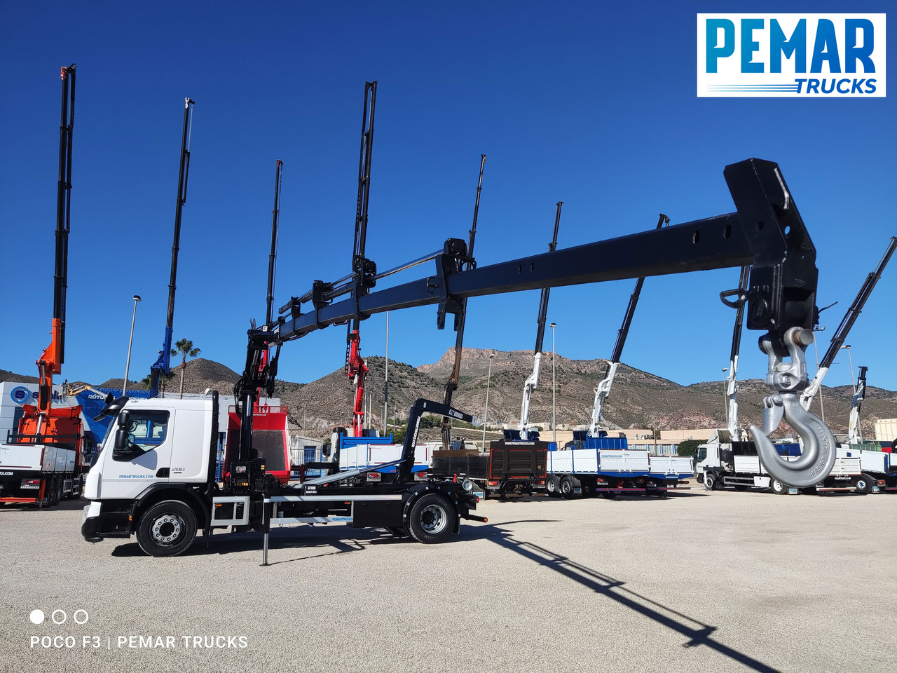 Kipper vrachtwagen, Kraanwagen VOLVO FE 280 GRUA MULTILIFT 18T EURO 6: afbeelding 9