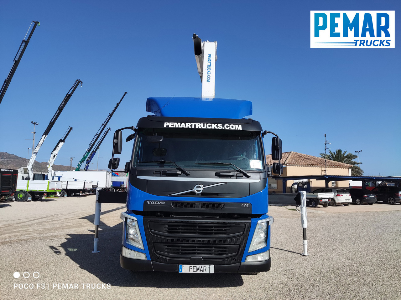 Vrachtwagen met open laadbak, Kraanwagen VOLVO FM 450 6X2 GRUA CAJA FIJA EURO 6: afbeelding 14