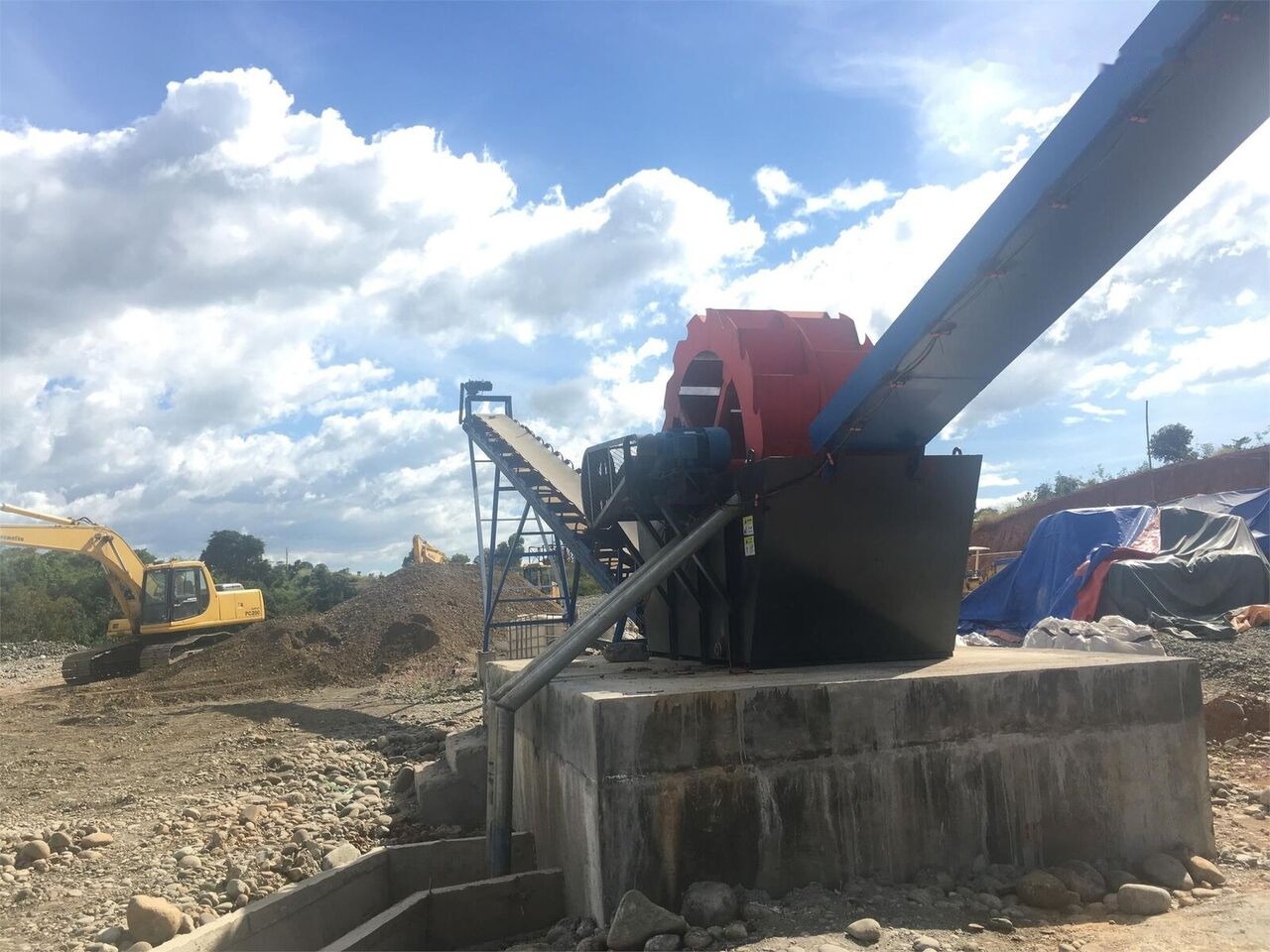 Kinglink XSD2610 Wheeled Bucket Sand Washer - Zeefinstallatie: afbeelding 1 Kinglink XSD2610 Wheeled Bucket Sand Washer - Zeefinstallatie: afbeelding 1