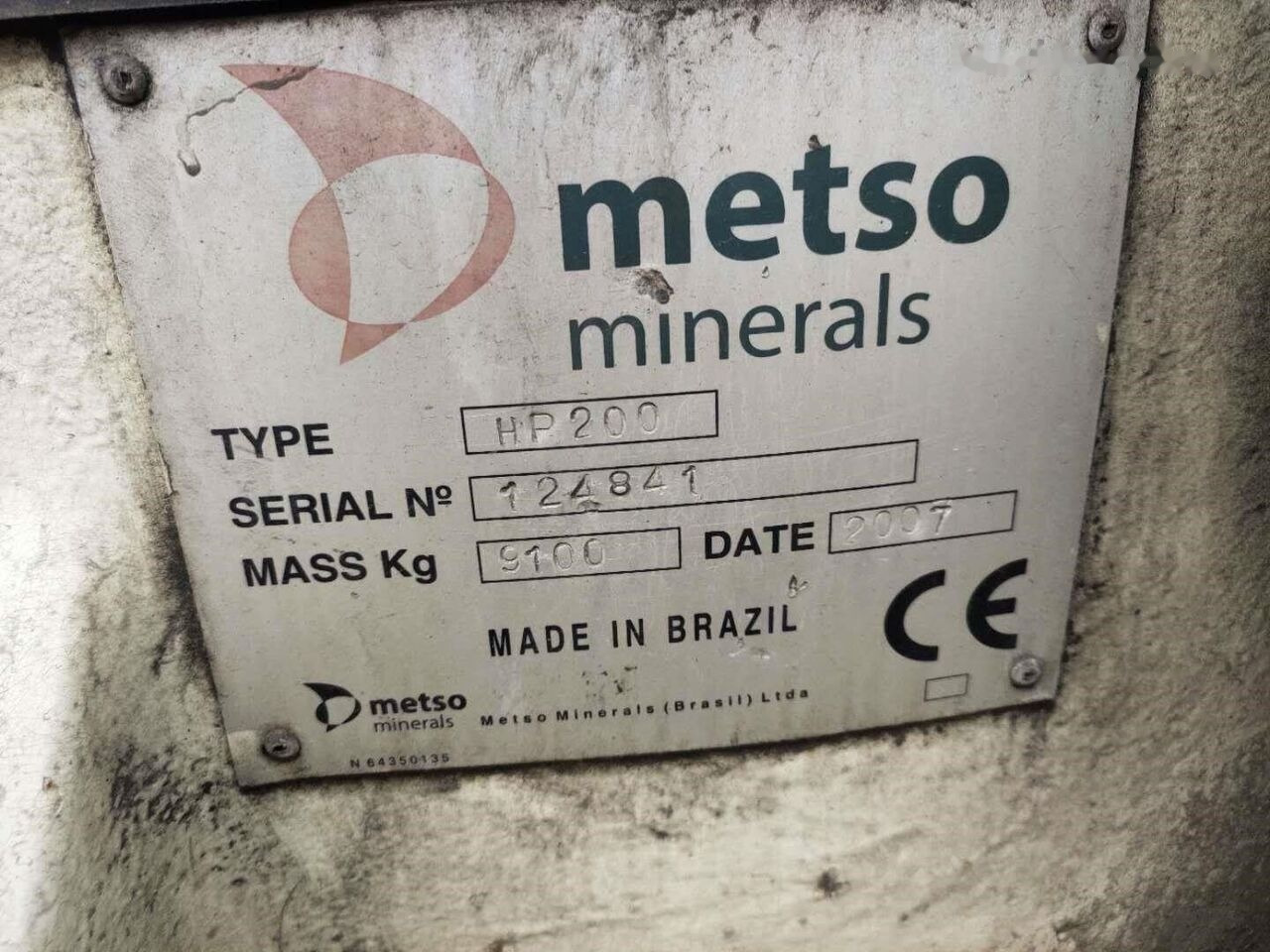 Metso HP200 Cone Crusher - Kegelbreker: afbeelding 2 Metso HP200 Cone Crusher - Kegelbreker: afbeelding 2