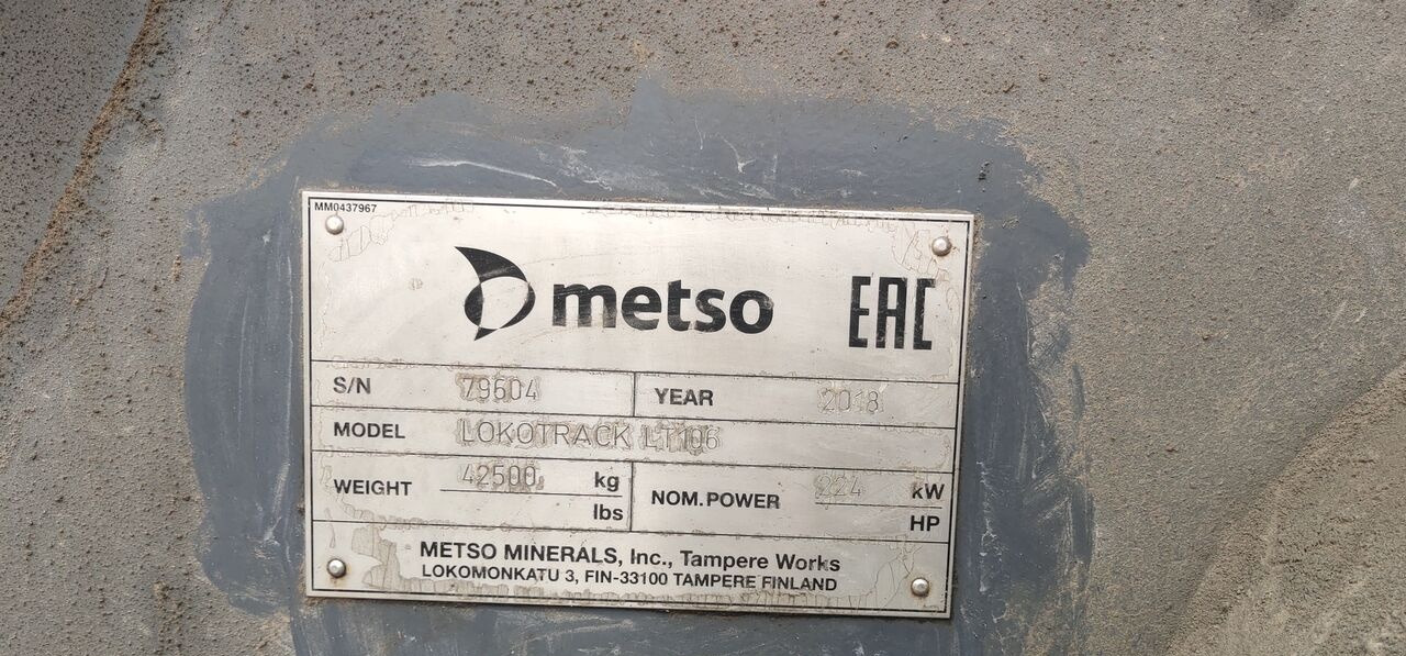 Metso Lokotrack LT106 JAW CRUSHER - Mobiele breker: afbeelding 2 Metso Lokotrack LT106 JAW CRUSHER - Mobiele breker: afbeelding 2