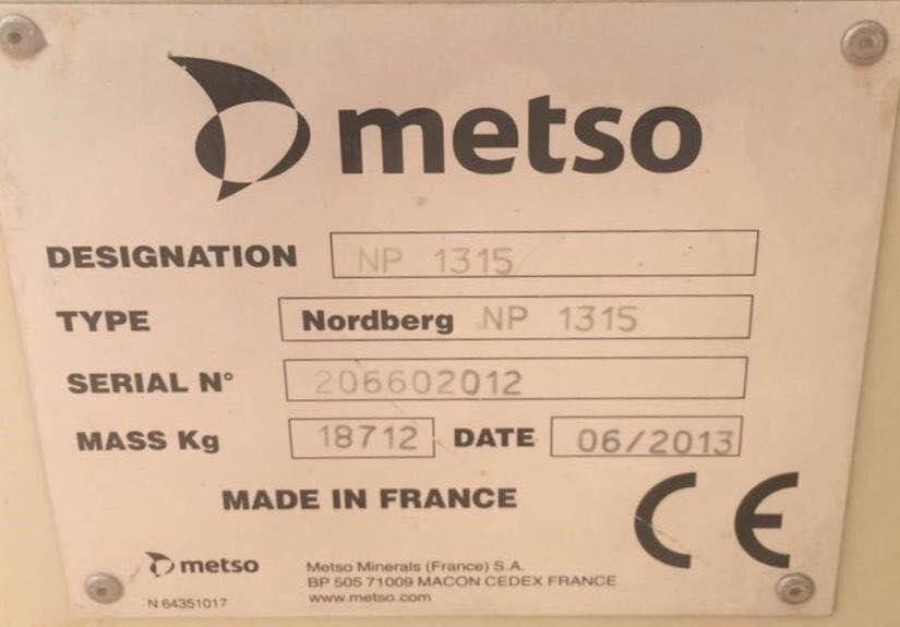 Metso NP1315 - Slagbreker: afbeelding 2 Metso NP1315 - Slagbreker: afbeelding 2