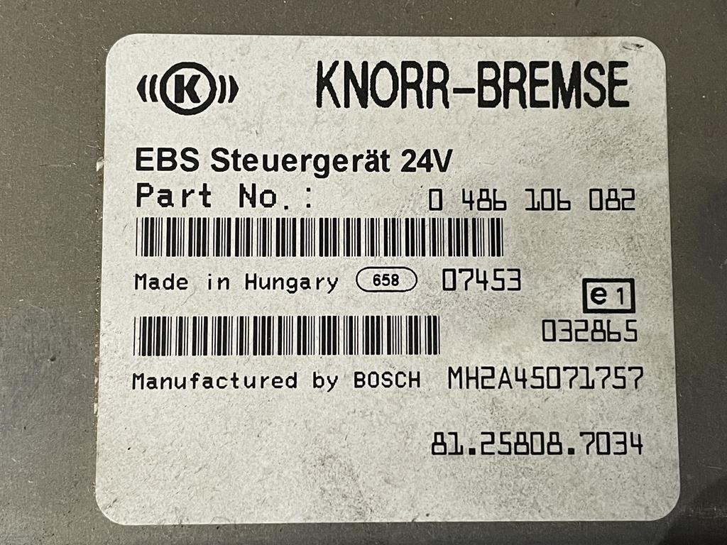 KNORR-BREMSE EBS FOR MAN - 81.25808-7034 - ECU voor Vrachtwagen: afbeelding 3 KNORR-BREMSE EBS FOR MAN - 81.25808-7034 - ECU voor Vrachtwagen: afbeelding 3