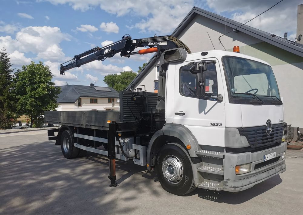 Mercedes-Benz Atego 1823 żuraw HDS Atlas 105.2 koła 315/80R22,5 - Vrachtwagen met open laadbak, Kraanwagen: afbeelding 2 Mercedes-Benz Atego 1823 żuraw HDS Atlas 105.2 koła 315/80R22,5 - Vrachtwagen met open laadbak, Kraanwagen: afbeelding 2