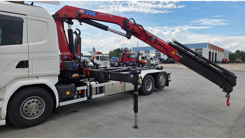 Scania G450 6X2*4 HMF 2120 crane 700 hours - Haakarmsysteem vrachtwagen, Kraanwagen: afbeelding 5 Scania G450 6X2*4 HMF 2120 crane 700 hours - Haakarmsysteem vrachtwagen, Kraanwagen: afbeelding 5