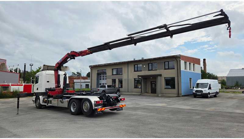Scania G450 6X2*4 HMF 2120 crane 700 hours - Haakarmsysteem vrachtwagen, Kraanwagen: afbeelding 4 Scania G450 6X2*4 HMF 2120 crane 700 hours - Haakarmsysteem vrachtwagen, Kraanwagen: afbeelding 4