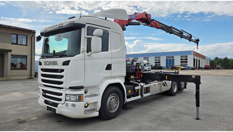 Scania G450 6X2*4 HMF 2120 crane 700 hours - Haakarmsysteem vrachtwagen, Kraanwagen: afbeelding 1 Scania G450 6X2*4 HMF 2120 crane 700 hours - Haakarmsysteem vrachtwagen, Kraanwagen: afbeelding 1