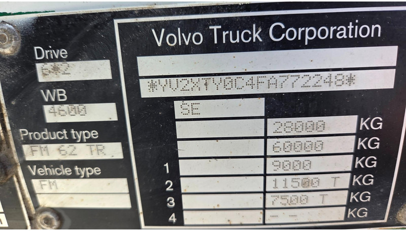 Haakarmsysteem vrachtwagen Volvo FM460 6X2*4: afbeelding 15 Haakarmsysteem vrachtwagen Volvo FM460 6X2*4: afbeelding 15