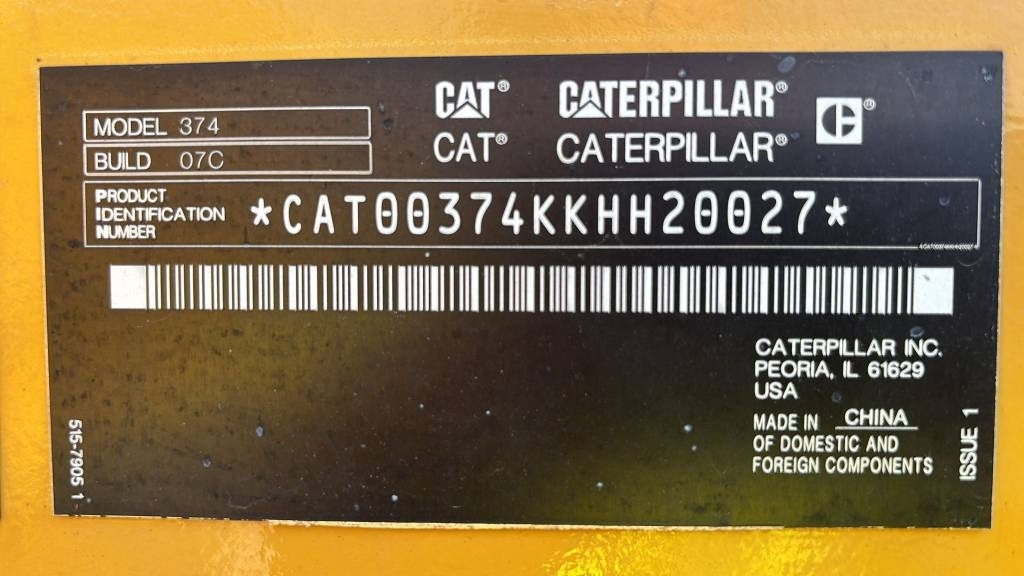 CAT 374 - Rupsgraafmachine: afbeelding 5 CAT 374 - Rupsgraafmachine: afbeelding 5